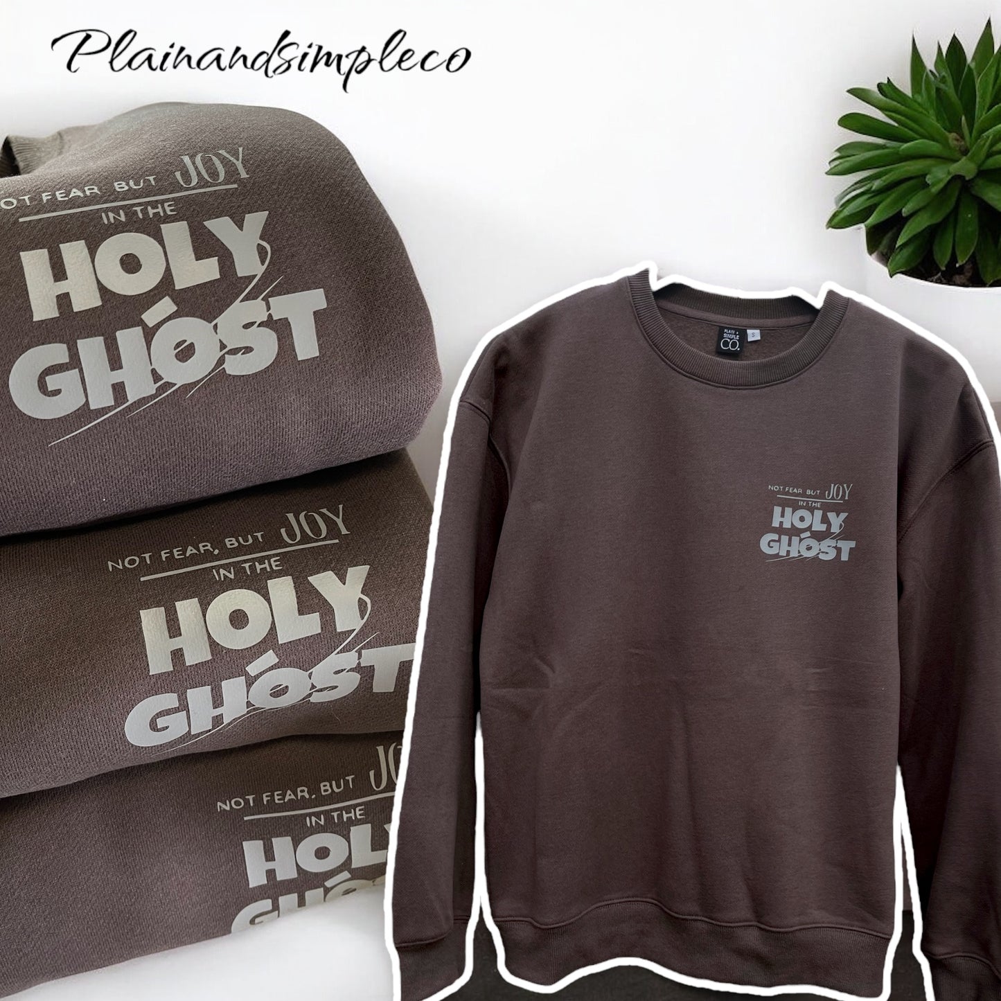 Not fear but Joy in the Holy Ghost Unisex Crewneck