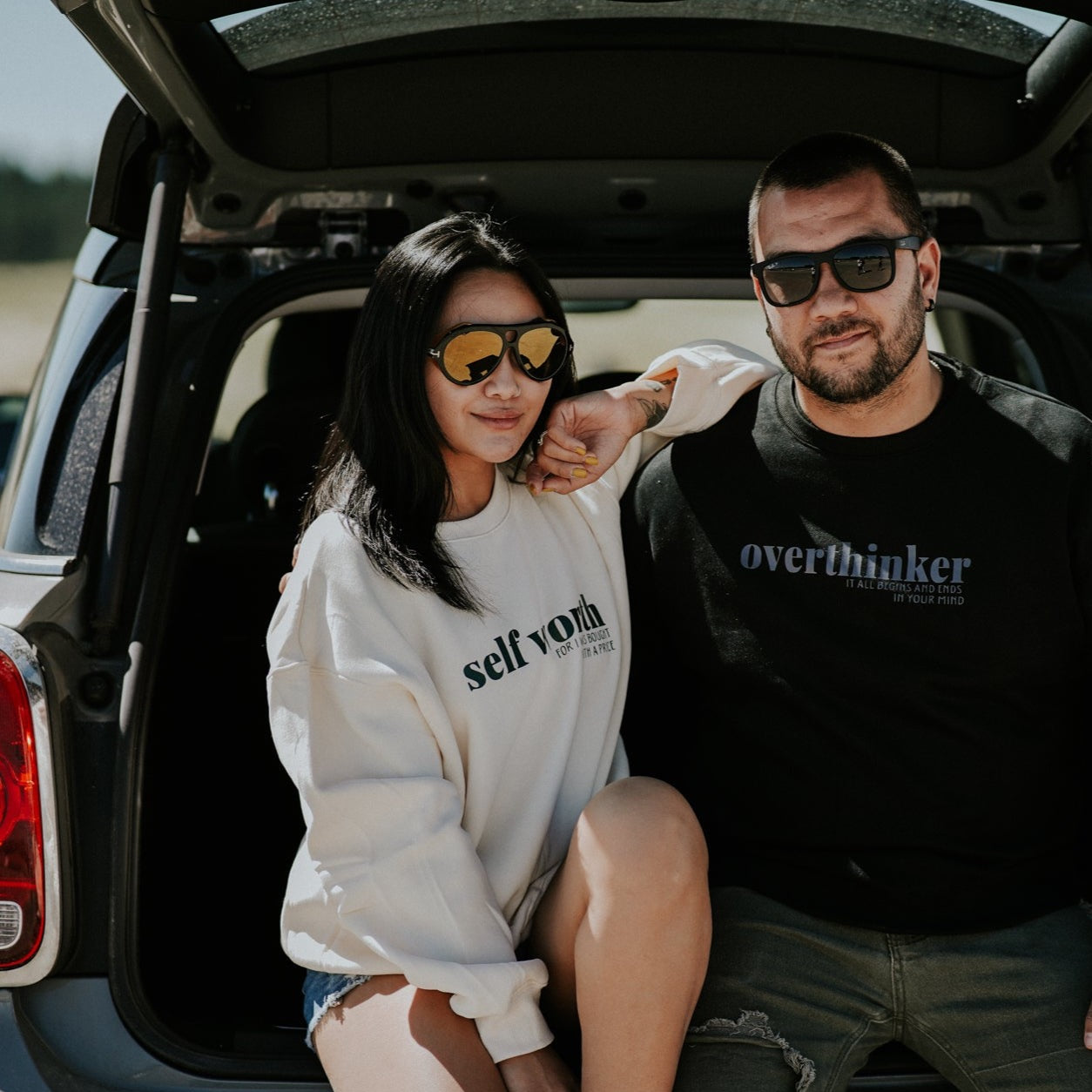 SELF WORTH Unisex Crewneck - Plain + Simple Co.