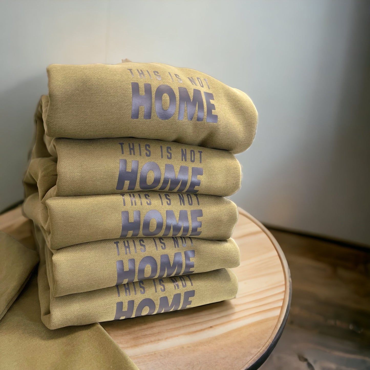 "This Is Not Home just passing by” OVERSIZE UNISEX CREWNECK