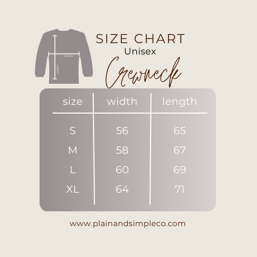 "70x7" Oversize Unisex Crewneck
