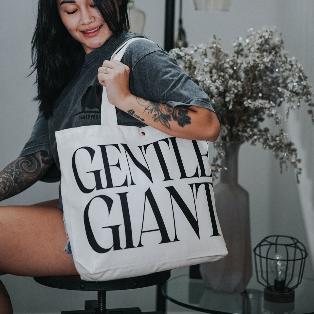 GENTLE GIANT CANVAS TOTE BAG - Plain + Simple Co.
