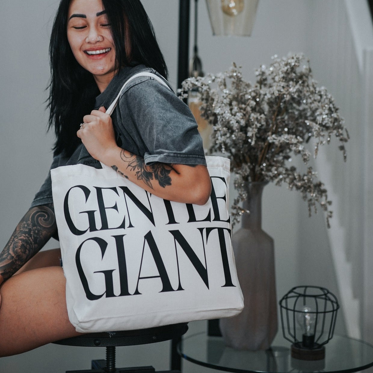 GENTLE GIANT CANVAS TOTE BAG - Plain + Simple Co.
