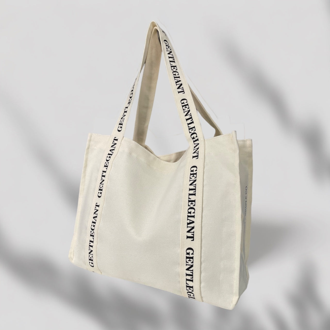 GENTLE GIANT TOTE BAG WITH PRINTS ON STRAP