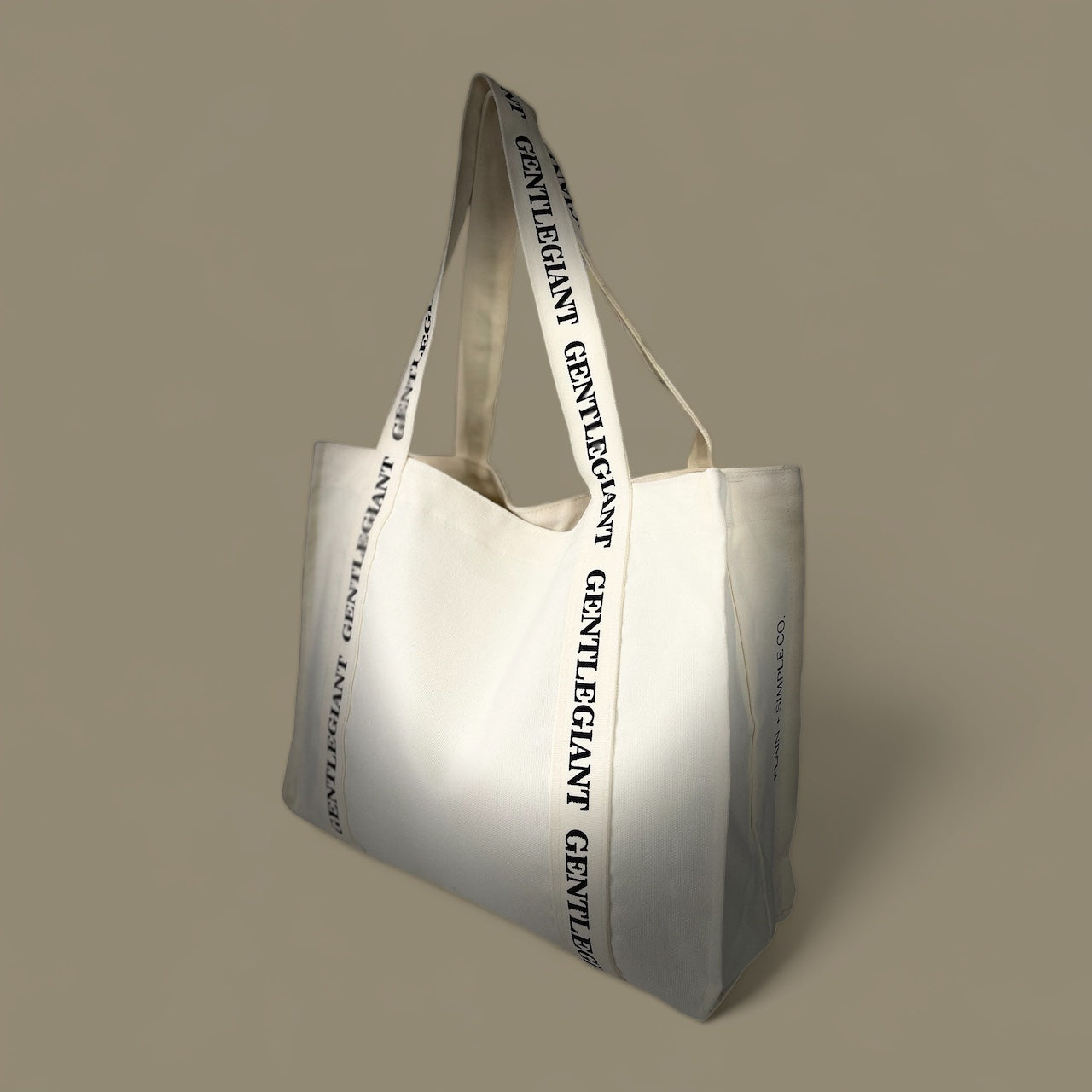 GENTLE GIANT TOTE BAG WITH PRINTS ON STRAP