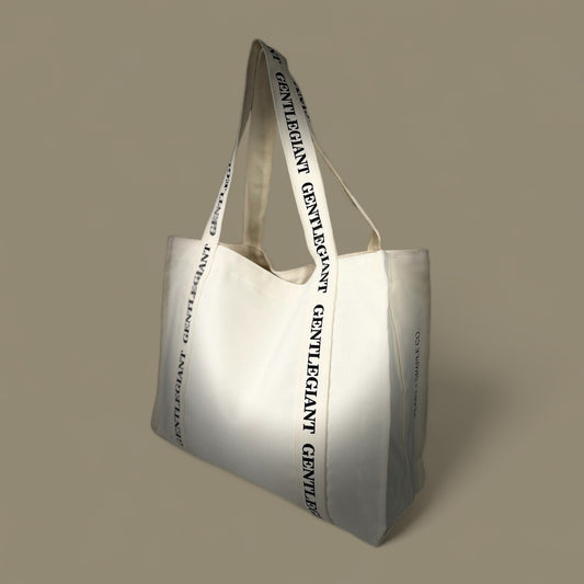 GENTLE GIANT TOTE BAG WITH PRINTS ON STRAP